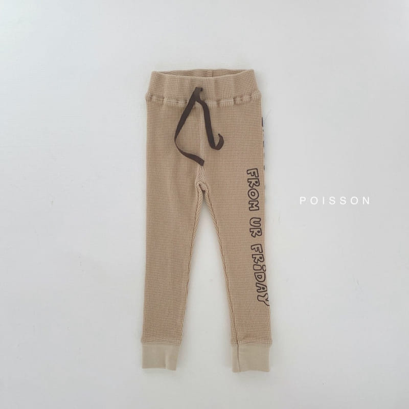 POISSON - Korean Children Fashion - #Kfashion4kids - Waffle Leggings