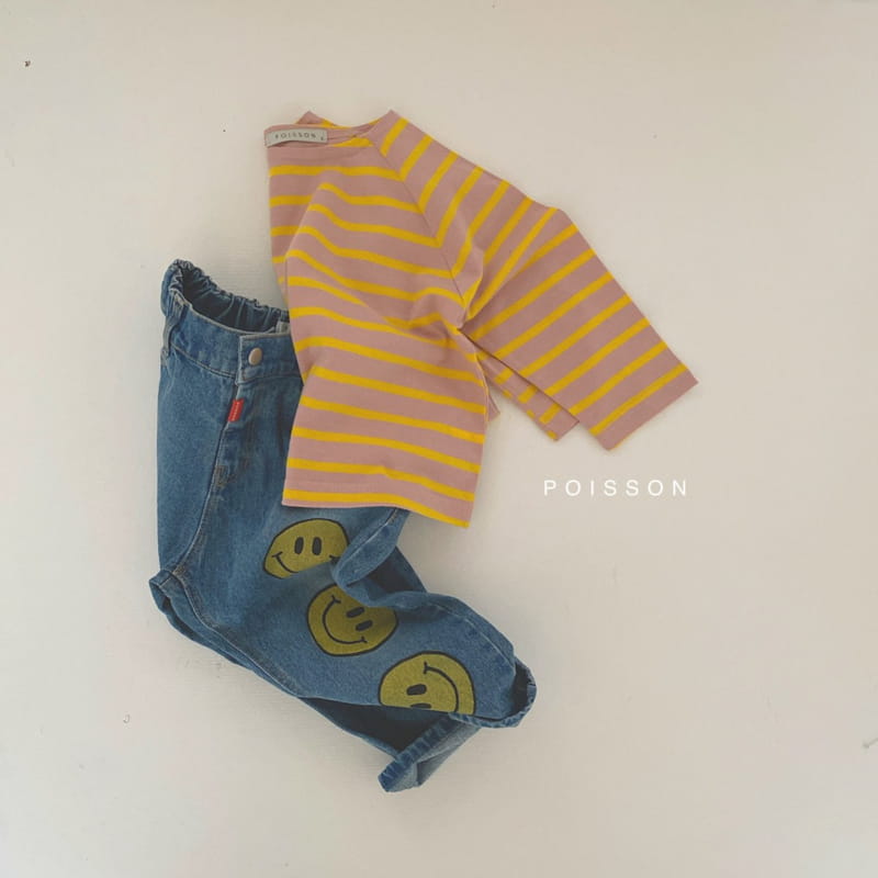 POISSON - Korean Children Fashion - #Kfashion4kids - Smile Denim Pants - 12
