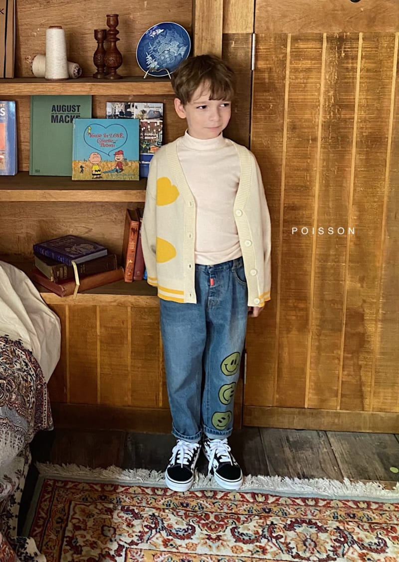 POISSON - Korean Children Fashion - #Kfashion4kids - Smile Denim Pants - 3