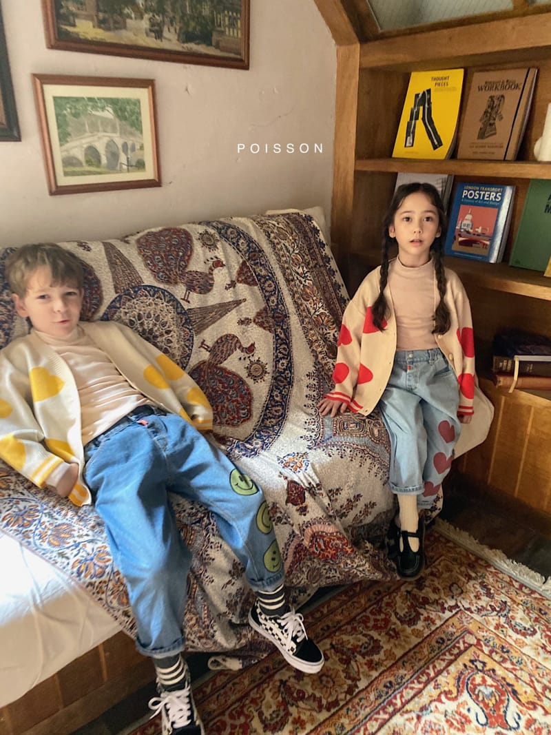 POISSON - Korean Children Fashion - #Kfashion4kids - Smile Denim Pants - 4