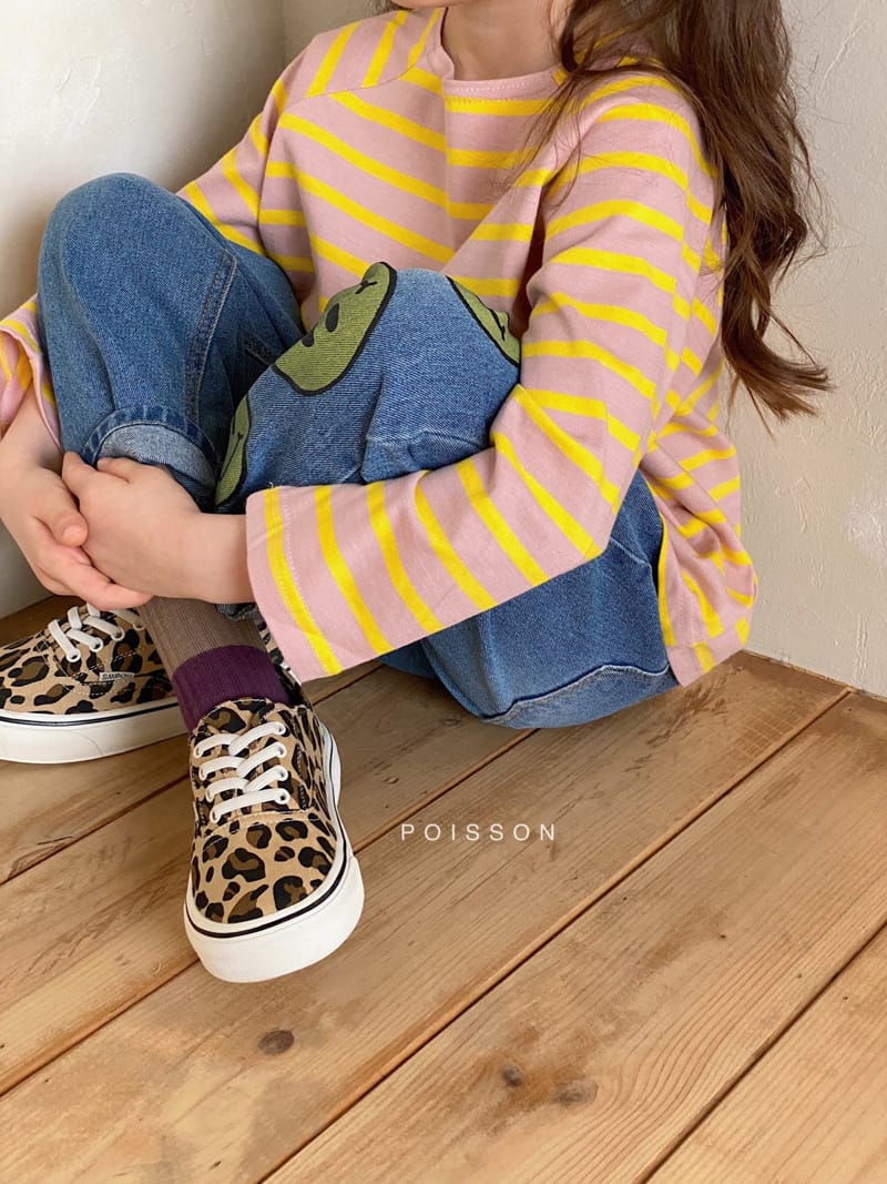 POISSON - Korean Children Fashion - #Kfashion4kids - Smile Denim Pants - 8