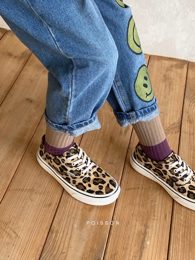 POISSON - Korean Children Fashion - #Kfashion4kids - Smile Denim Pants - 9