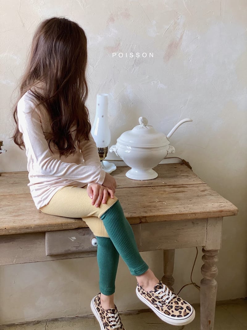 POISSON - Korean Children Fashion - #Kfashion4kids - Half Half Leggings - 8