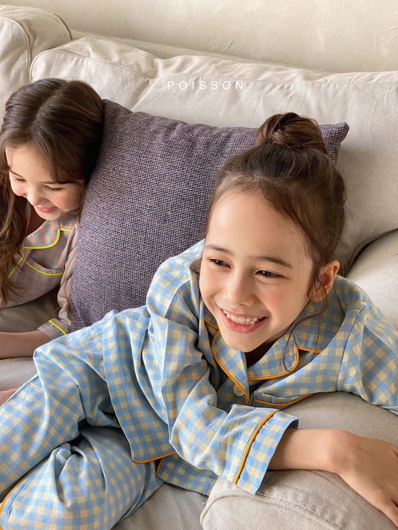 POISSON - Korean Children Fashion - #Kfashion4kids - Check Pajamas - 11