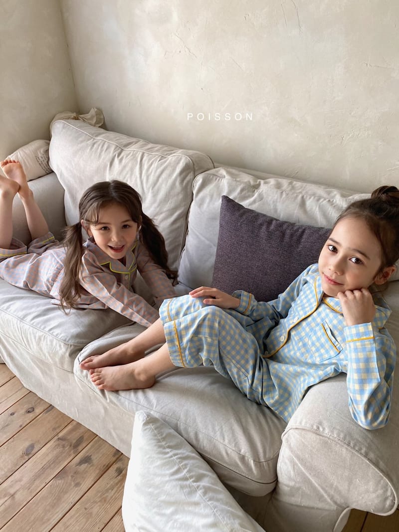 POISSON - Korean Children Fashion - #Kfashion4kids - Check Pajamas - 12
