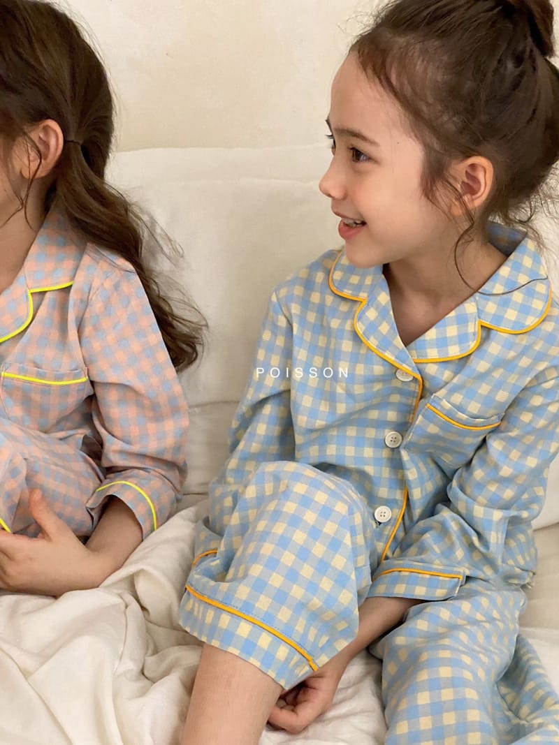 POISSON - Korean Children Fashion - #Kfashion4kids - Check Pajamas - 2