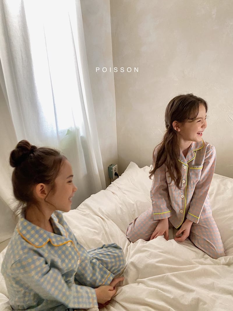 POISSON - Korean Children Fashion - #Kfashion4kids - Check Pajamas - 4