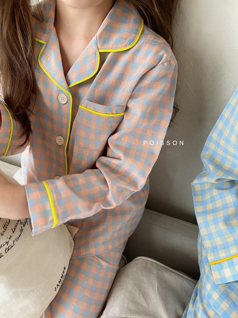 POISSON - Korean Children Fashion - #Kfashion4kids - Check Pajamas - 6