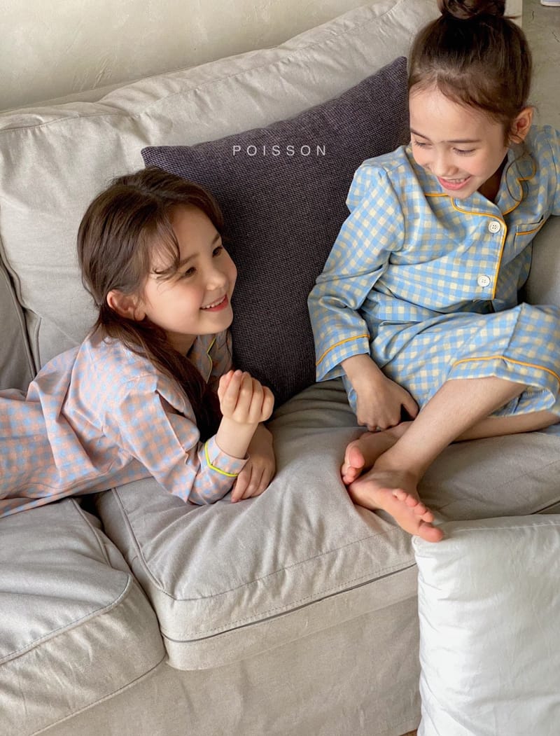 POISSON - Korean Children Fashion - #Kfashion4kids - Check Pajamas - 9