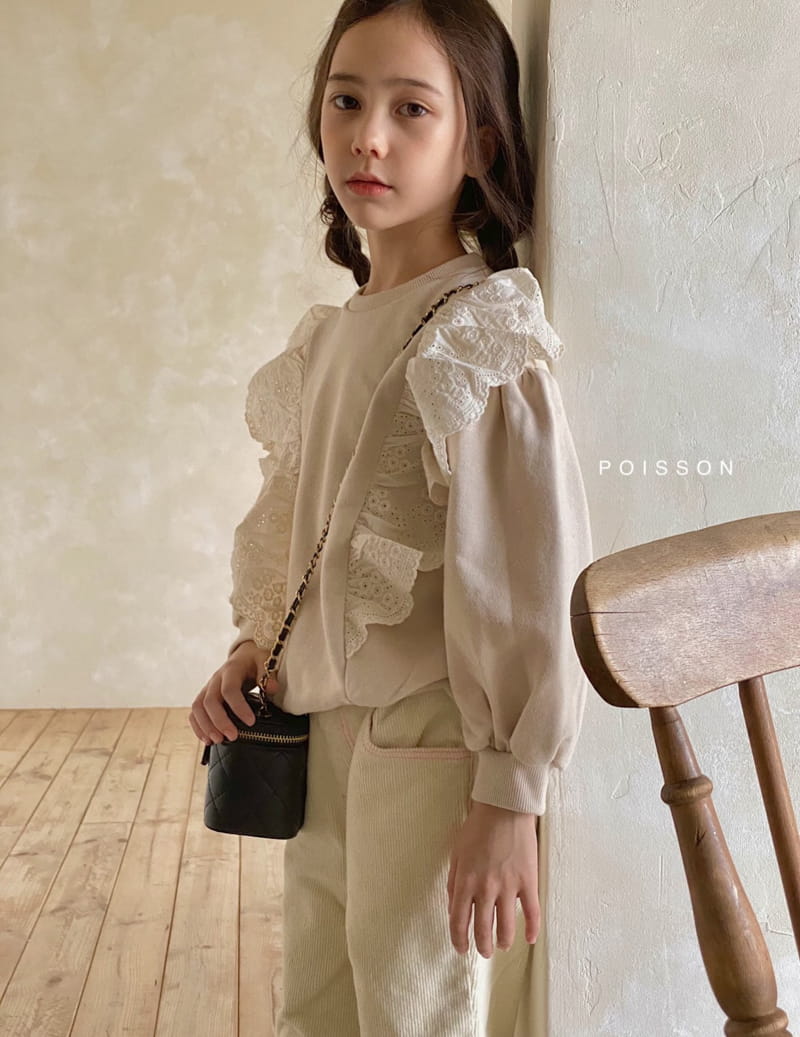 POISSON - Korean Children Fashion - #Kfashion4kids - Frill Sweatshirt - 2