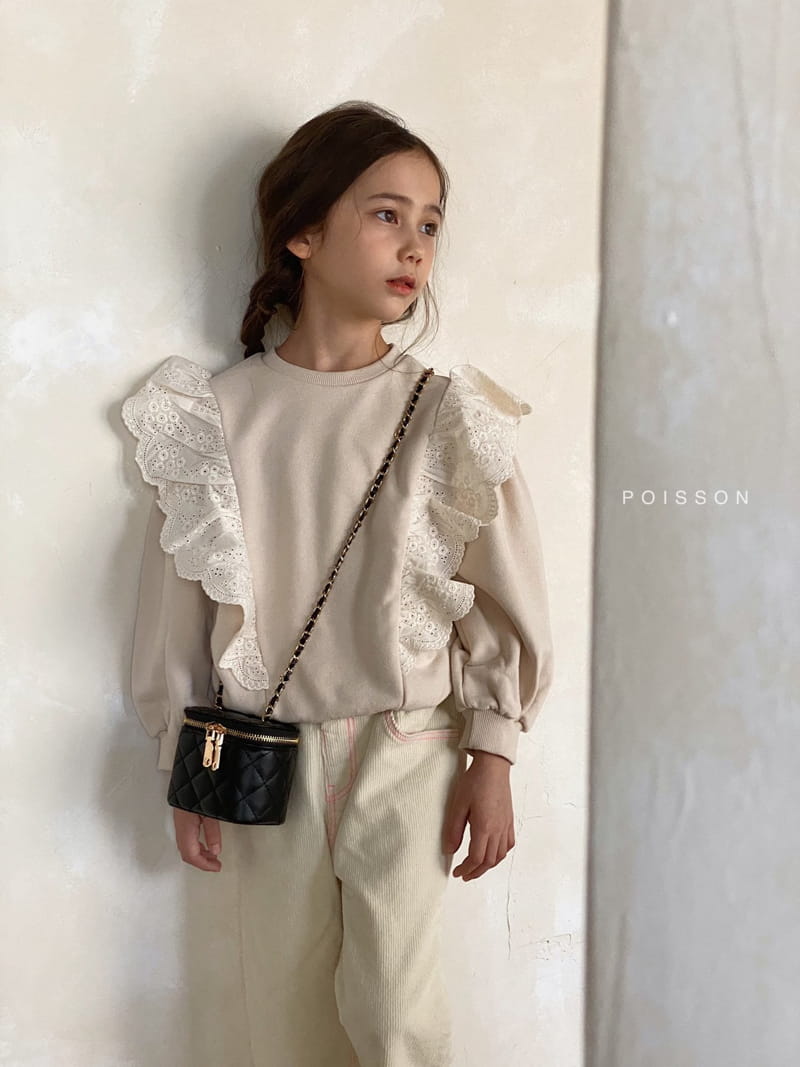 POISSON - Korean Children Fashion - #Kfashion4kids - Frill Sweatshirt - 3