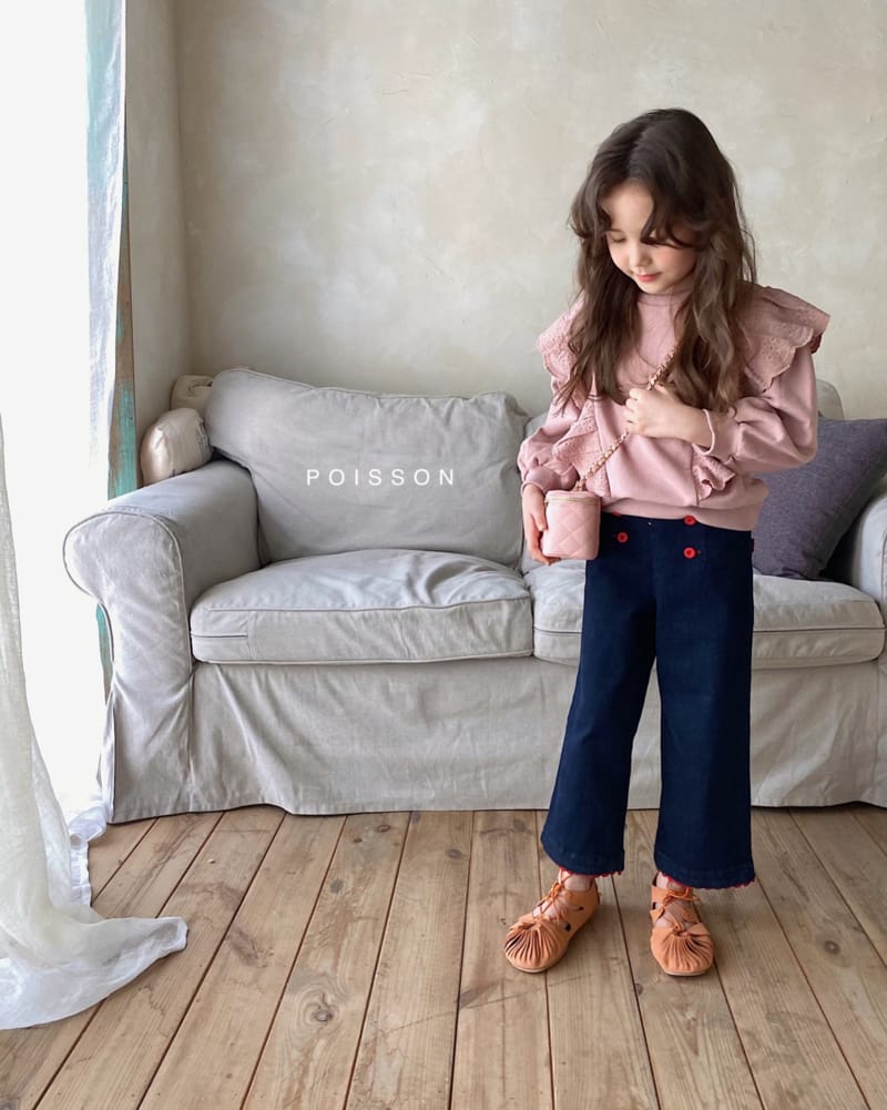 POISSON - Korean Children Fashion - #Kfashion4kids - Frill Sweatshirt - 8