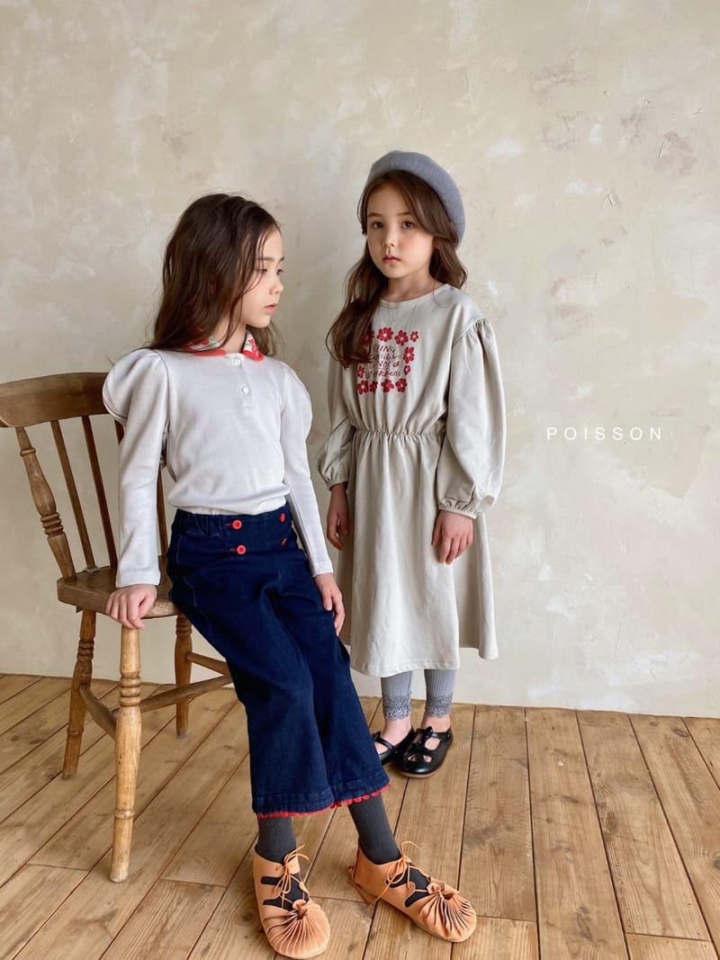 POISSON - Korean Children Fashion - #Kfashion4kids - Flower Balloon One-piece - 2