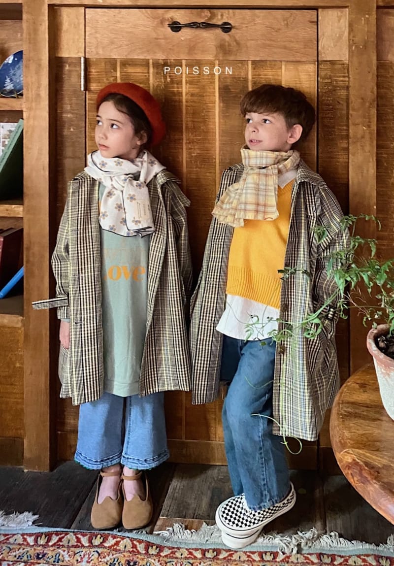 POISSON - Korean Children Fashion - #Kfashion4kids - Check Mac Coat - 10