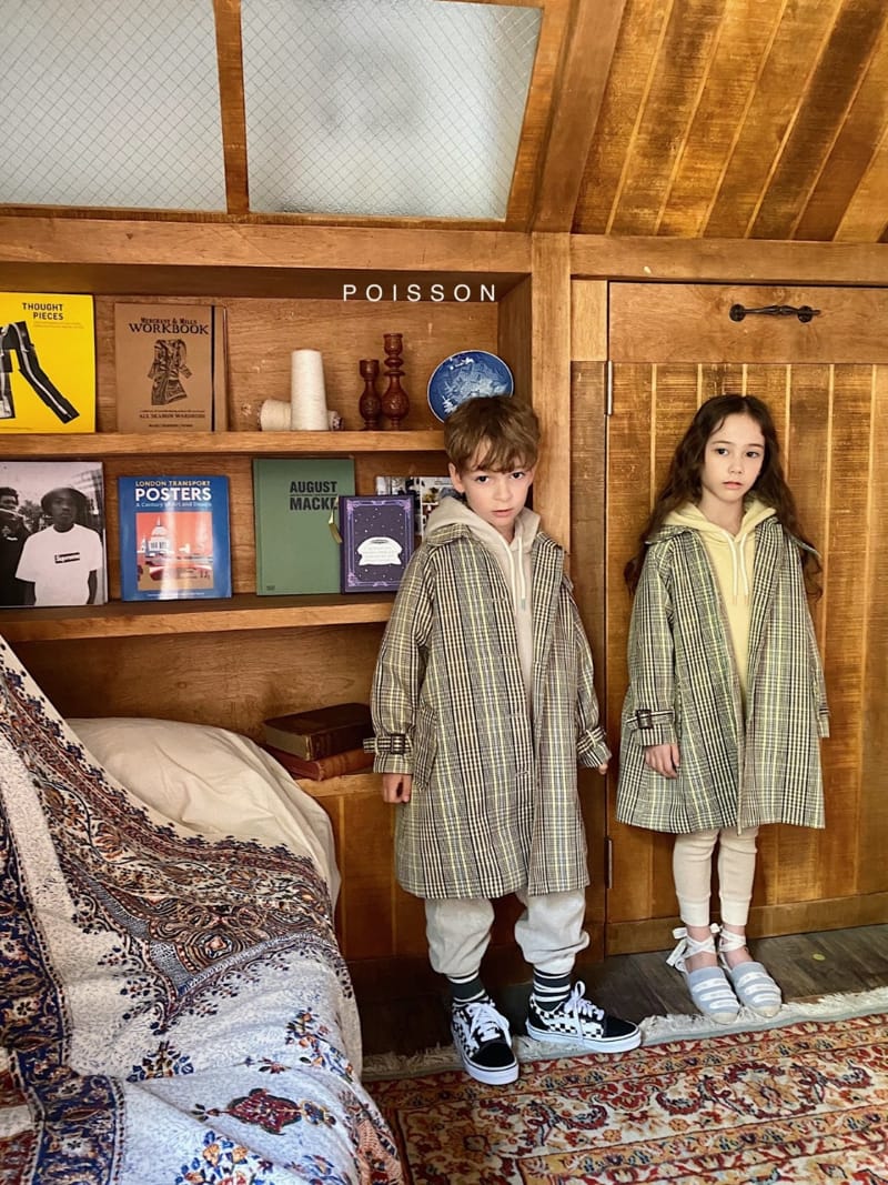 POISSON - Korean Children Fashion - #Kfashion4kids - Check Mac Coat - 11