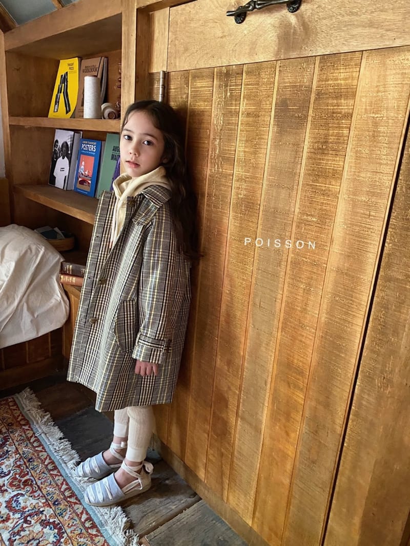 POISSON - Korean Children Fashion - #Kfashion4kids - Check Mac Coat - 12