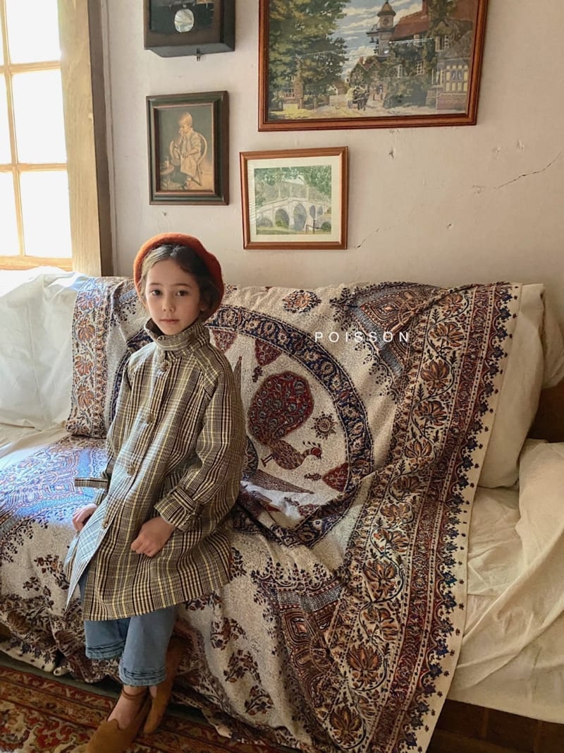 POISSON - Korean Children Fashion - #Kfashion4kids - Check Mac Coat - 4