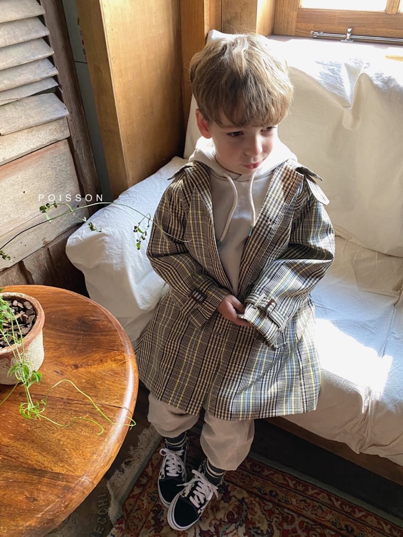 POISSON - Korean Children Fashion - #Kfashion4kids - Check Mac Coat - 5