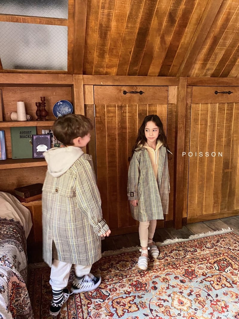 POISSON - Korean Children Fashion - #Kfashion4kids - Check Mac Coat - 7