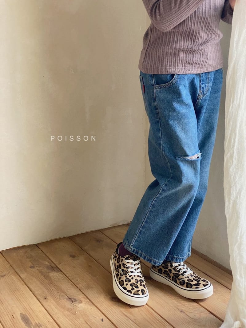 POISSON - Korean Children Fashion - #Kfashion4kids - Loose Cutting Denim Pants - 2