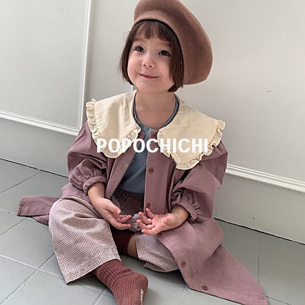 POPOCHICHI - Korean Children Fashion - #Kfashion4kids - Sketchbook Collar Trench Coat