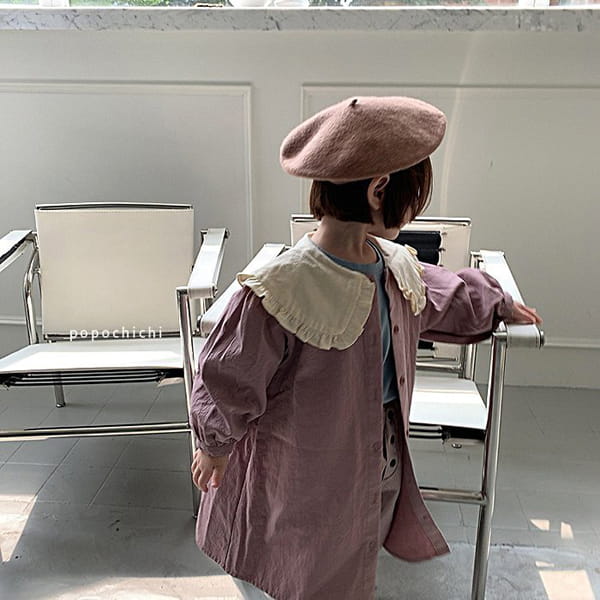 POPOCHICHI - Korean Children Fashion - #Kfashion4kids - Sketchbook Collar Trench Coat - 4