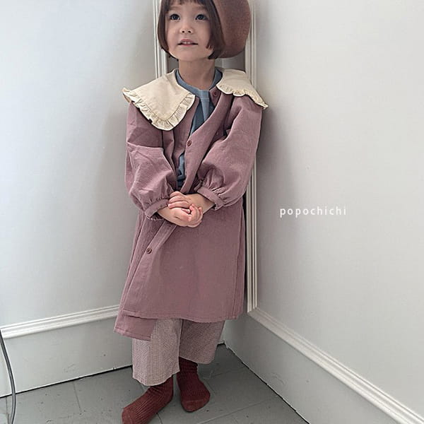 POPOCHICHI - Korean Children Fashion - #Kfashion4kids - Sketchbook Collar Trench Coat - 7