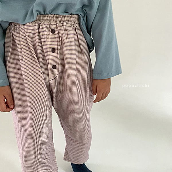 POPOCHICHI - Korean Children Fashion - #Kfashion4kids - Graph Paper Slacks - 4