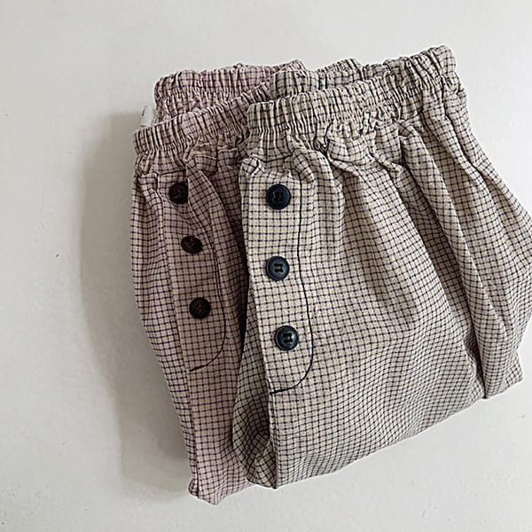 POPOCHICHI - Korean Children Fashion - #Kfashion4kids - Graph Paper Slacks - 8