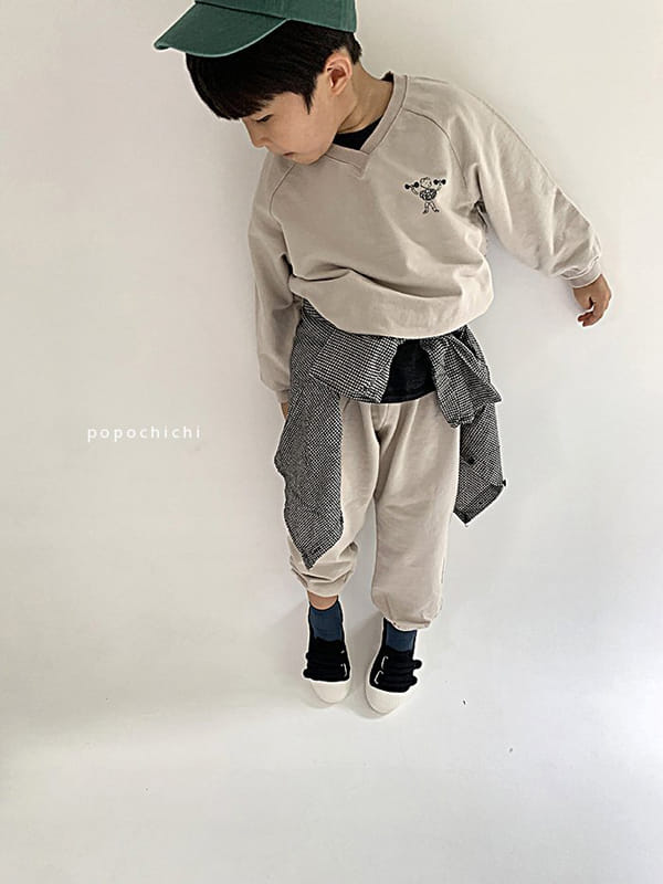 POPOCHICHI - Korean Children Fashion - #Kfashion4kids - Weight Top Bottom Set - 2