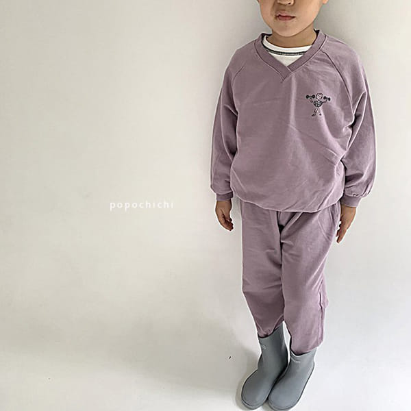 POPOCHICHI - Korean Children Fashion - #Kfashion4kids - Weight Top Bottom Set - 8