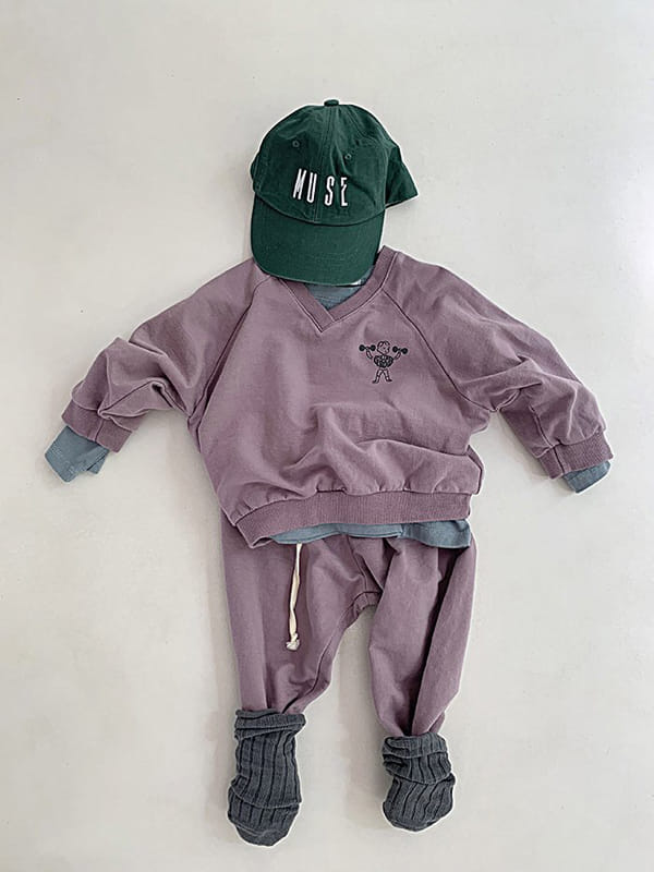 POPOCHICHI - Korean Children Fashion - #Kfashion4kids - Weight Top Bottom Set - 9