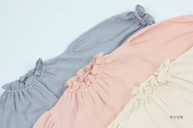 POURENFANT - Korean Children Fashion - #Kfashion4kids - Purin Muslin Blouse