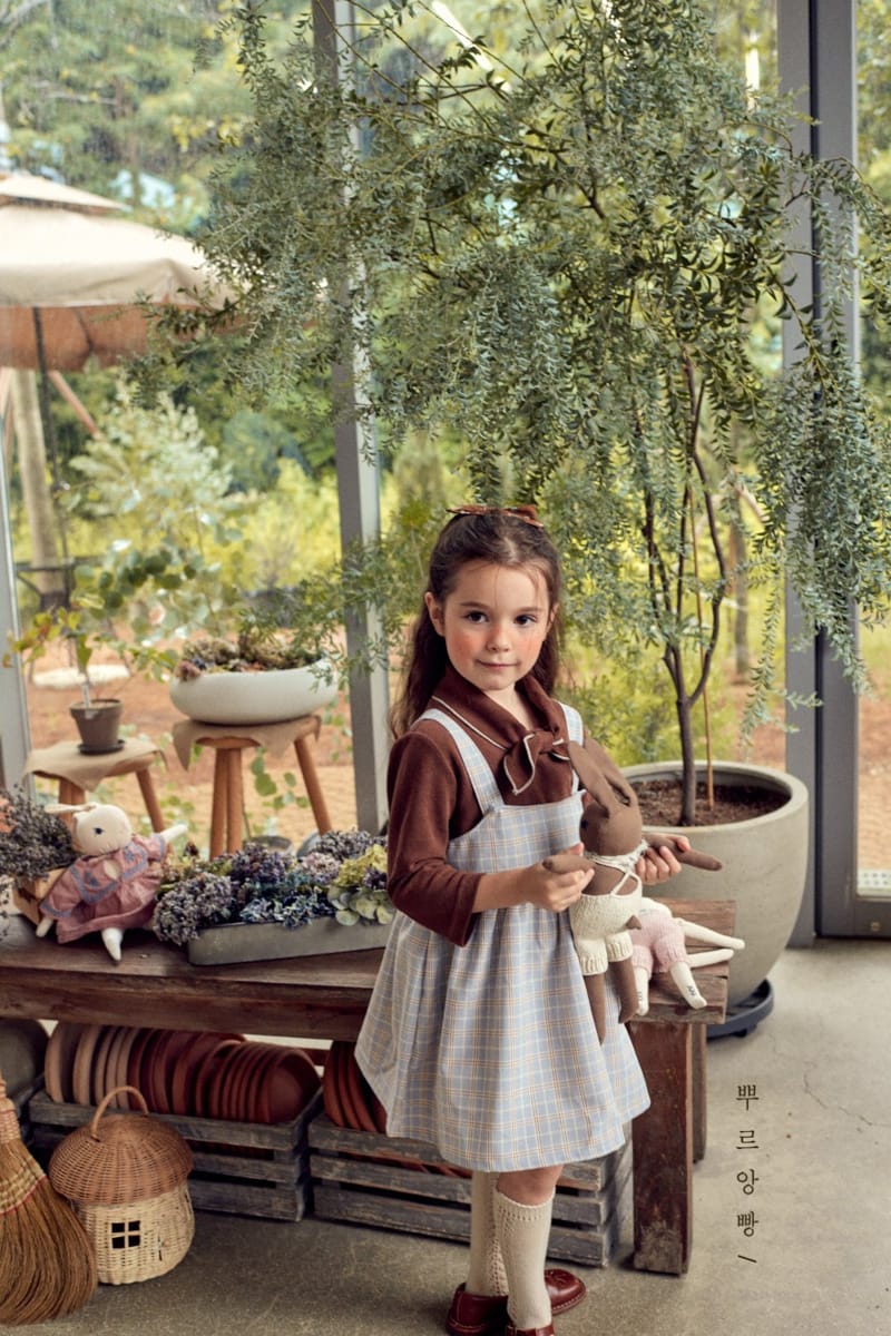 POURENFANT - Korean Children Fashion - #Kfashion4kids - Luno Check One-piece - 12