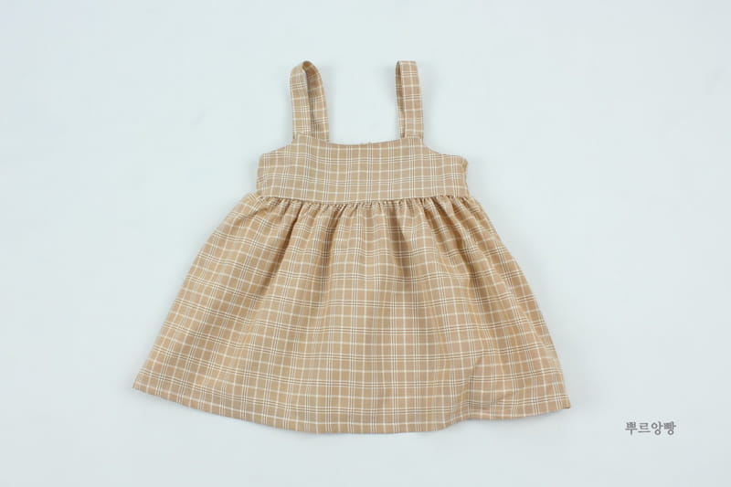 POURENFANT - Korean Children Fashion - #Kfashion4kids - Luno Check One-piece - 4