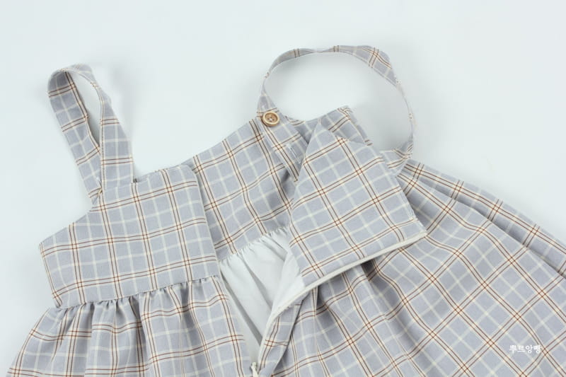 POURENFANT - Korean Children Fashion - #Kfashion4kids - Luno Check One-piece - 6