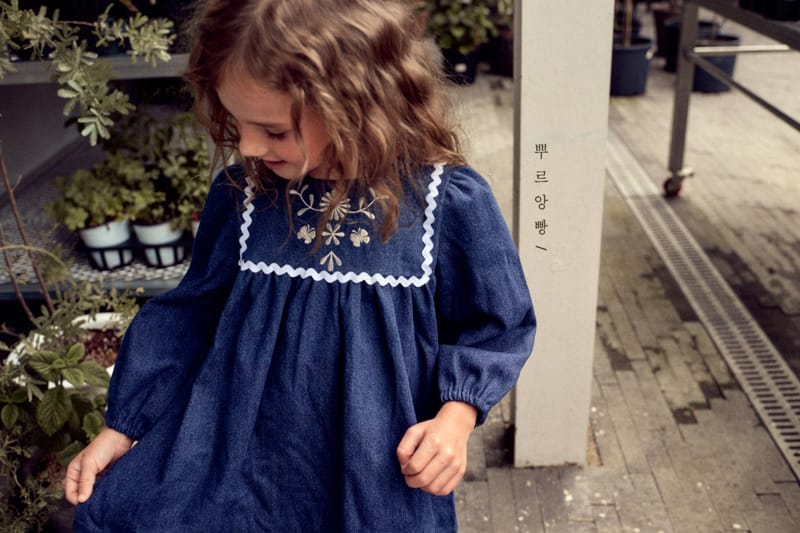 POURENFANT - Korean Children Fashion - #Kfashion4kids - Lily Denim One-piece - 10