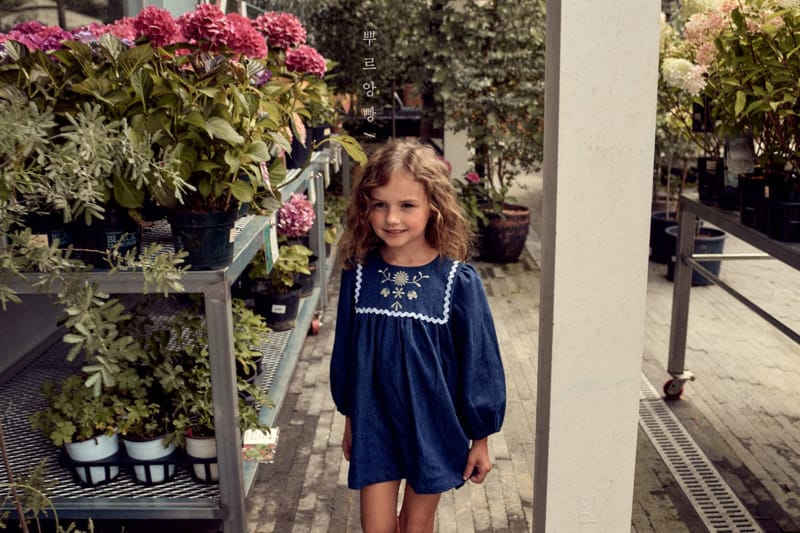POURENFANT - Korean Children Fashion - #Kfashion4kids - Lily Denim One-piece - 3