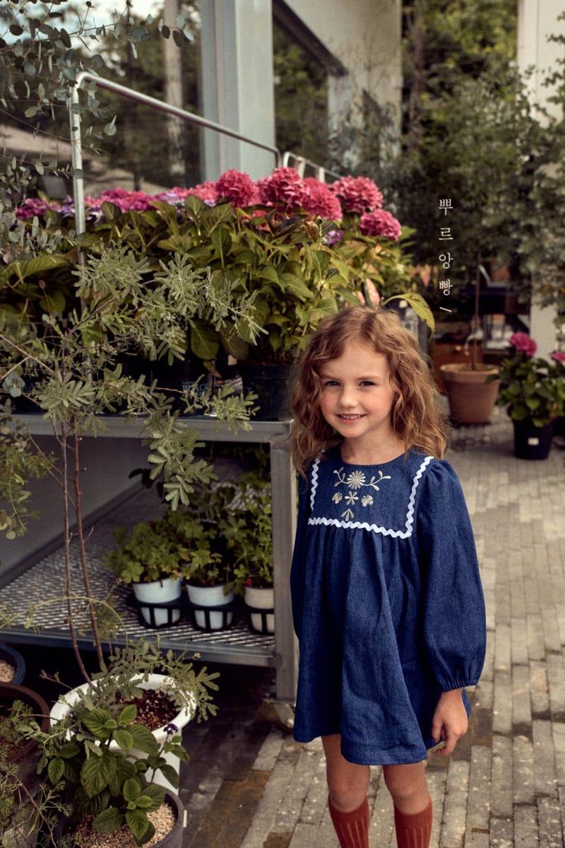 POURENFANT - Korean Children Fashion - #Kfashion4kids - Lily Denim One-piece - 4