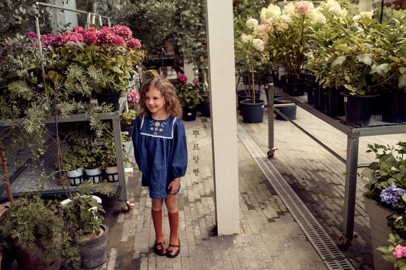 POURENFANT - Korean Children Fashion - #Kfashion4kids - Lily Denim One-piece - 5
