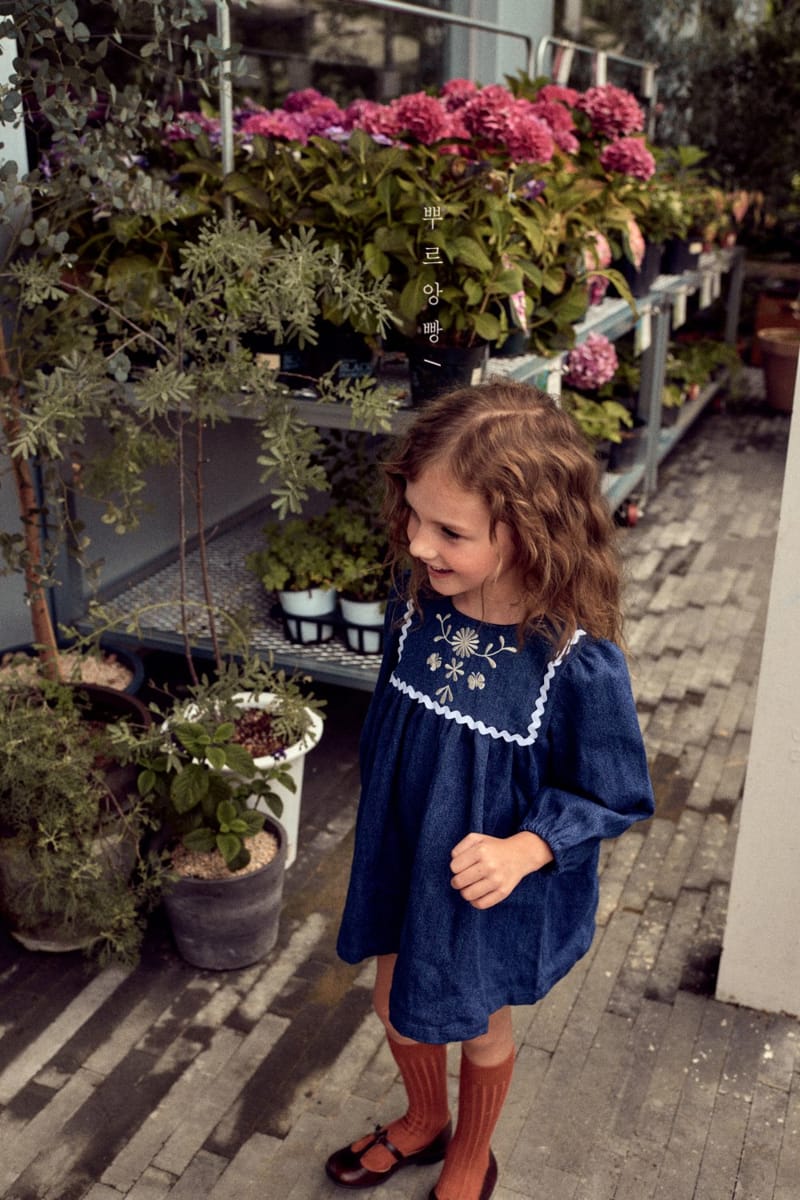 POURENFANT - Korean Children Fashion - #Kfashion4kids - Lily Denim One-piece - 9