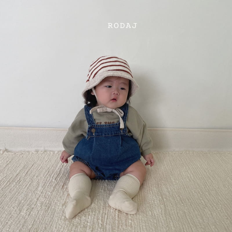RODA J - Korean Children Fashion - #Kfashion4kids - Wish Denim Romper - 3