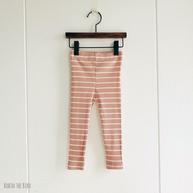 SAEROBIN - Korean Children Fashion - #Kfashion4kids - Stripes Rib Leggings - 2