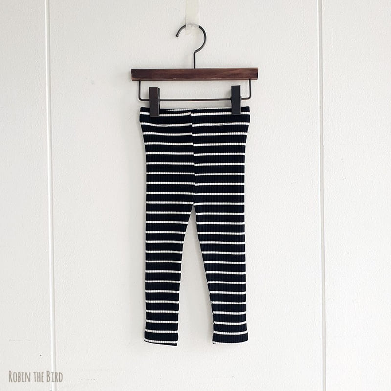 SAEROBIN - Korean Children Fashion - #Kfashion4kids - Stripes Rib Leggings - 4