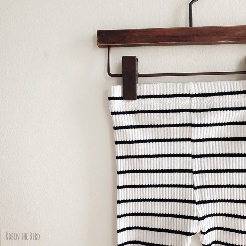 SAEROBIN - Korean Children Fashion - #Kfashion4kids - Stripes Rib Leggings - 5