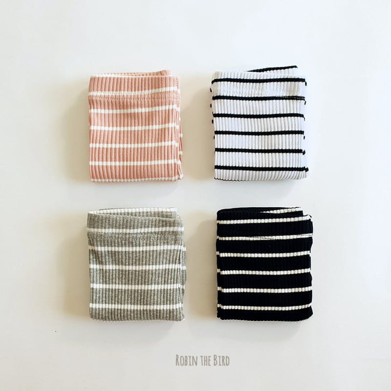 SAEROBIN - Korean Children Fashion - #Kfashion4kids - Stripes Rib Leggings - 7