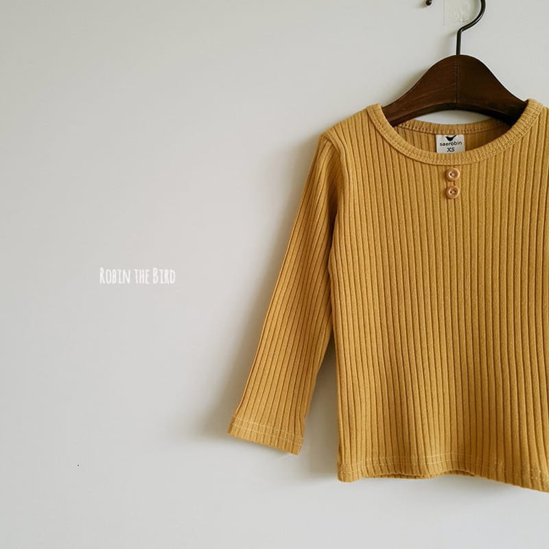 SAEROBIN - Korean Children Fashion - #Kfashion4kids - Two Button Rib Easywear - 6