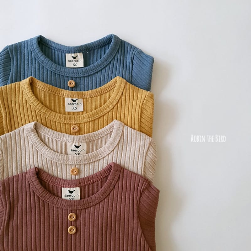 SAEROBIN - Korean Children Fashion - #Kfashion4kids - Two Button Rib Easywear - 8