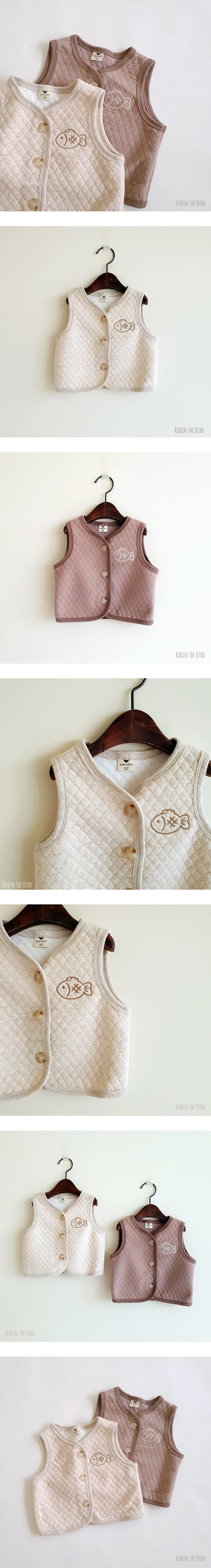 SAEROBIN - Korean Children Fashion - #Kfashion4kids - Carp Bread Sleep Vest