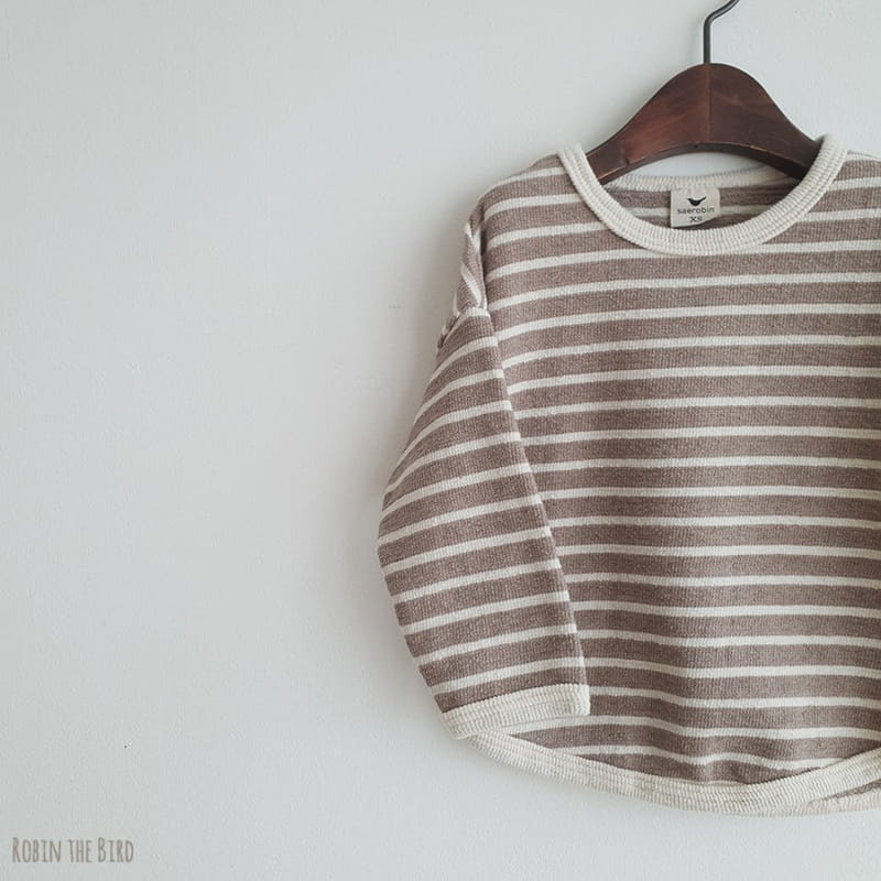SAEROBIN - Korean Children Fashion - #Kfashion4kids - Stripes Thick Tee - 5